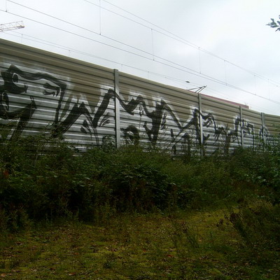Graffiti and street art from a photo tour in Bremen including colourful sprayed tags and top-to-bottoms.