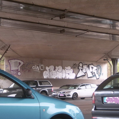 Graffiti and street art from a photo tour in Bremen including colourful sprayed tags and top-to-bottoms.