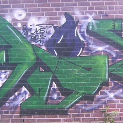 Graffiti and street art from a photo tour in Bremen including colourful sprayed tags and top-to-bottoms.