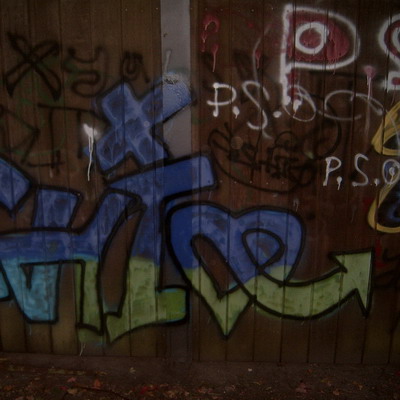 Graffiti and street art from a photo tour in Bremen including colourful sprayed tags and top-to-bottoms.