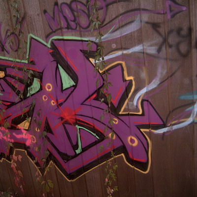 Graffiti and street art from a photo tour in Bremen including colourful sprayed tags and top-to-bottoms.