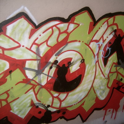 Graffiti and street art from a photo tour in Bremen including colourful sprayed tags and top-to-bottoms.