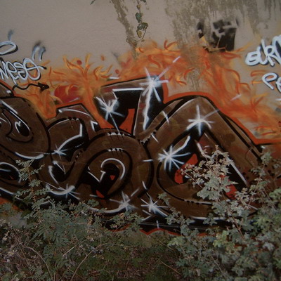 Graffiti and street art from a photo tour in Bremen including colourful sprayed tags and top-to-bottoms.