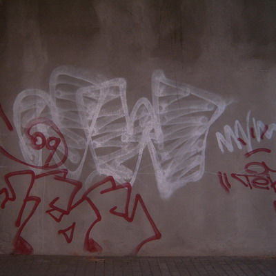 Graffiti and street art from a photo tour in Bremen including colourful sprayed tags and top-to-bottoms.