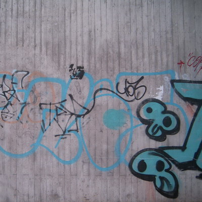 Graffiti and street art from a photo tour in Bremen including colourful sprayed tags and top-to-bottoms.
