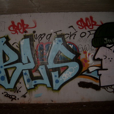 Graffiti and street art from a photo tour in Bremen including colourful sprayed tags and top-to-bottoms.