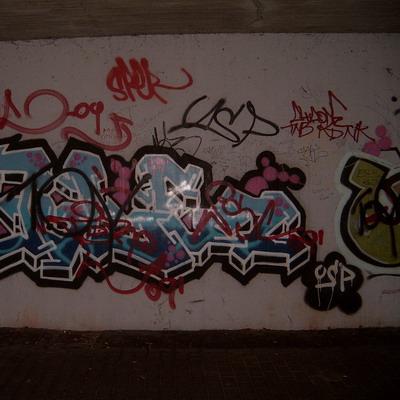 Graffiti and street art from a photo tour in Bremen including colourful sprayed tags and top-to-bottoms.