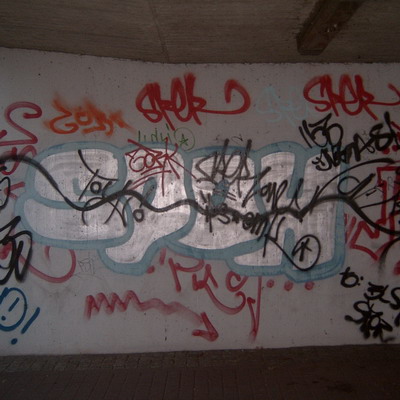 Graffiti and street art from a photo tour in Bremen including colourful sprayed tags and top-to-bottoms.