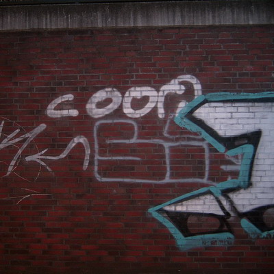 Graffiti and street art from a photo tour in Bremen including colourful sprayed tags and top-to-bottoms.
