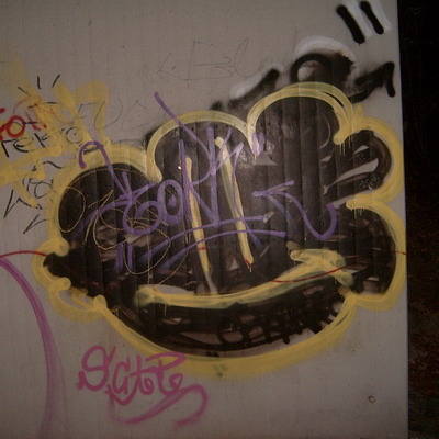 Graffiti and street art from a photo tour in Bremen including colourful sprayed tags and top-to-bottoms.
