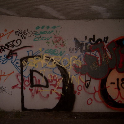 Graffiti and street art from a photo tour in Bremen including colourful sprayed tags and top-to-bottoms.