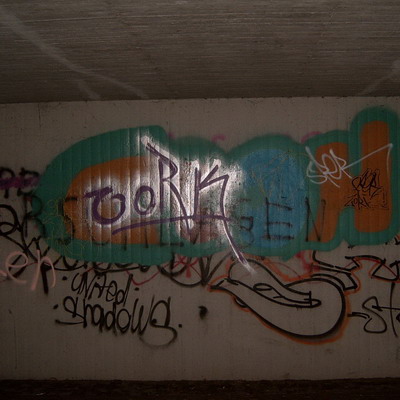 Graffiti and street art from a photo tour in Bremen including colourful sprayed tags and top-to-bottoms.