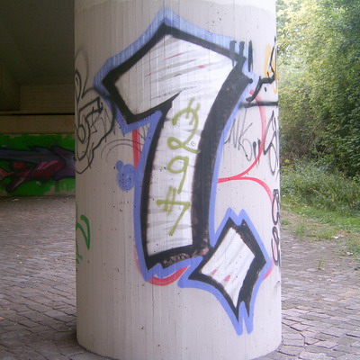 Graffiti and street art from a photo tour in Bremen including colourful sprayed tags and top-to-bottoms.