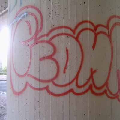Graffiti and street art from a photo tour in Bremen including colourful sprayed tags and top-to-bottoms.