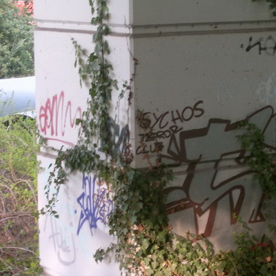 Graffiti and street art from a photo tour in Bremen including colourful sprayed tags and top-to-bottoms.