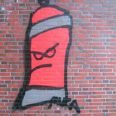 Graffiti and street art from a photo tour in Bremen including colourful sprayed tags and top-to-bottoms.