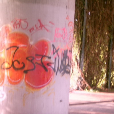 Graffiti and street art from a photo tour in Bremen including colourful sprayed tags and top-to-bottoms.