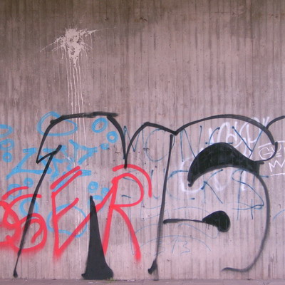 Graffiti and street art from a photo tour in Bremen including colourful sprayed tags and top-to-bottoms.