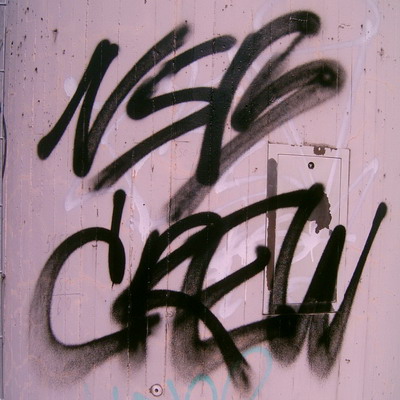 Graffiti and street art from a photo tour in Bremen including colourful sprayed tags and top-to-bottoms.