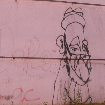 Graffiti and street art from a photo tour in Bremen including colourful sprayed tags and top-to-bottoms.