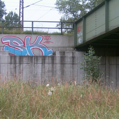 Graffiti and street art from a photo tour in Bremen including colourful sprayed tags and top-to-bottoms.