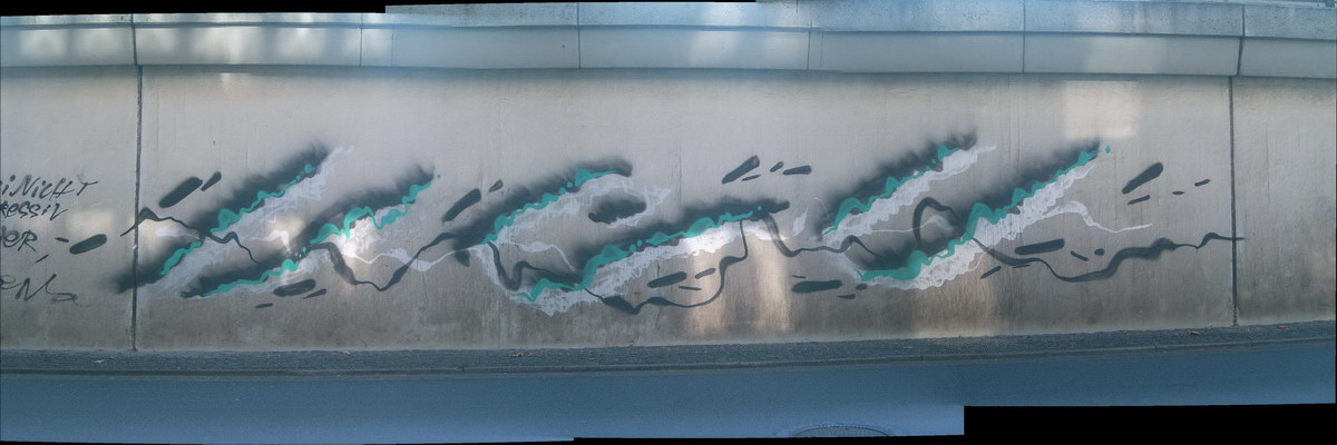 Graffiti and street art from a photo tour in Bremen including colourful sprayed tags and top-to-bottoms.