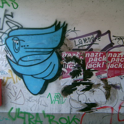 Graffiti and street art from a photo tour in Bremen including colourful sprayed tags and top-to-bottoms.