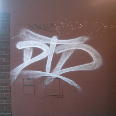 Graffiti and street art from a photo tour in Bremen including colourful sprayed tags and top-to-bottoms.