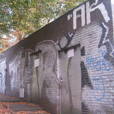 Graffiti and street art from a photo tour in Bremen including colourful sprayed tags and top-to-bottoms.