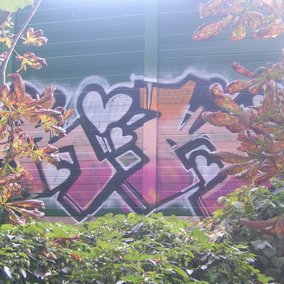 Graffiti and street art from a photo tour in Bremen including colourful sprayed tags and top-to-bottoms.