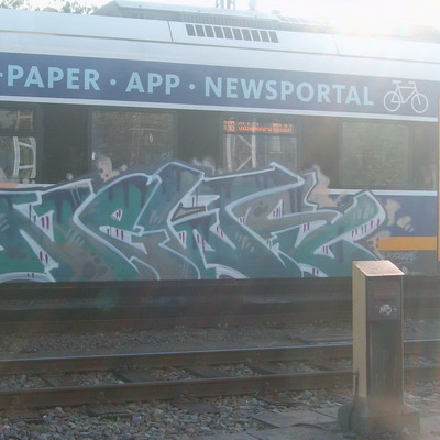 Graffiti and street art from a photo tour in Bremen including colourful sprayed tags and top-to-bottoms.