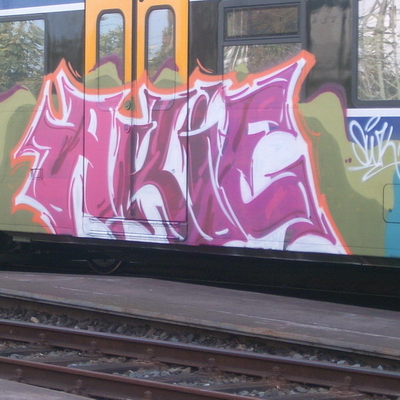 Graffiti and street art from a photo tour in Bremen including colourful sprayed tags and top-to-bottoms.