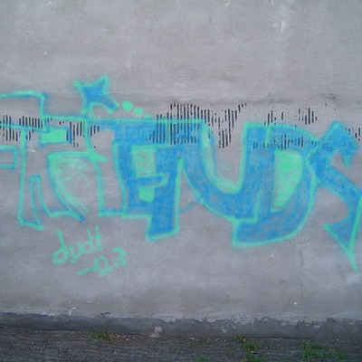 Graffiti and street art from a photo tour in Bremen including colourful sprayed tags and top-to-bottoms.