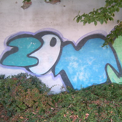 Graffiti and street art from a photo tour in Bremen including colourful sprayed tags and top-to-bottoms.