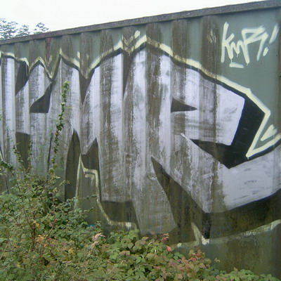 Graffiti and street art from a photo tour in Bremen including colourful sprayed tags and top-to-bottoms.