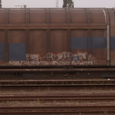 Graffiti and street art from a photo tour in Bremen including colourful sprayed tags and top-to-bottoms.