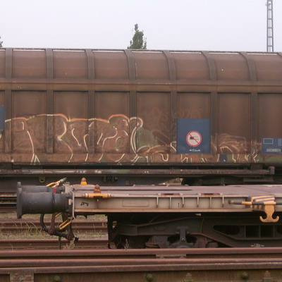 Graffiti and street art from a photo tour in Bremen including colourful sprayed tags and top-to-bottoms.