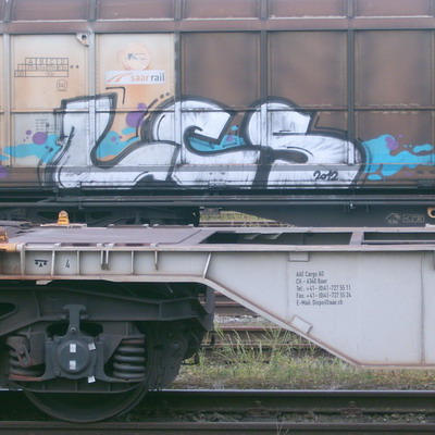 Graffiti and street art from a photo tour in Bremen including colourful sprayed tags and top-to-bottoms.