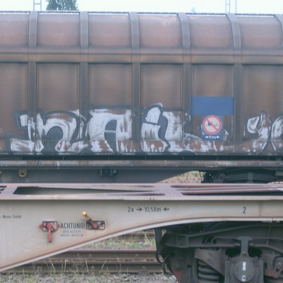 Graffiti and street art from a photo tour in Bremen including colourful sprayed tags and top-to-bottoms.