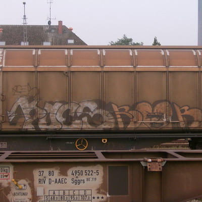 Graffiti and street art from a photo tour in Bremen including colourful sprayed tags and top-to-bottoms.