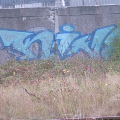 Graffiti and street art from a photo tour in Bremen including colourful sprayed tags and top-to-bottoms.