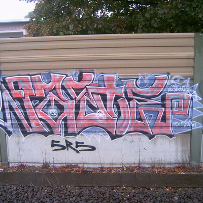 Graffiti and street art from a photo tour in Bremen including colourful sprayed tags and top-to-bottoms.