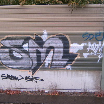 Graffiti and street art from a photo tour in Bremen including colourful sprayed tags and top-to-bottoms.