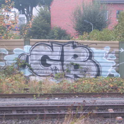 Graffiti and street art from a photo tour in Bremen including colourful sprayed tags and top-to-bottoms.