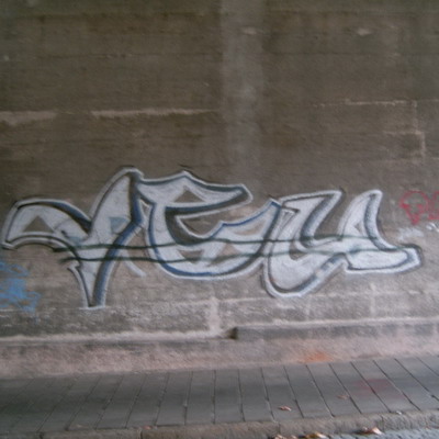 Graffiti and street art from a photo tour in Bremen including colourful sprayed tags and top-to-bottoms.