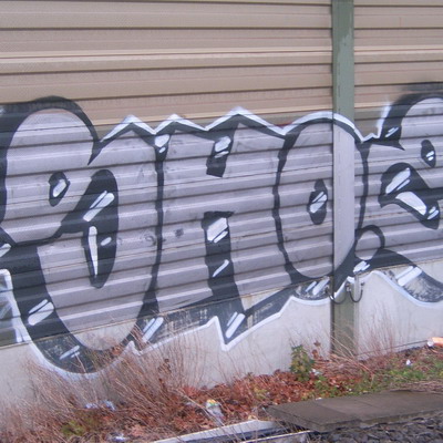 Graffiti and street art from a photo tour in Bremen including colourful sprayed tags and top-to-bottoms.