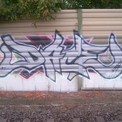 Graffiti and street art from a photo tour in Bremen including colourful sprayed tags and top-to-bottoms.