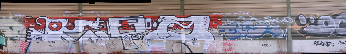 Graffiti and street art from a photo tour in Bremen including colourful sprayed tags and top-to-bottoms.