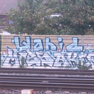 Graffiti and street art from a photo tour in Bremen including colourful sprayed tags and top-to-bottoms.