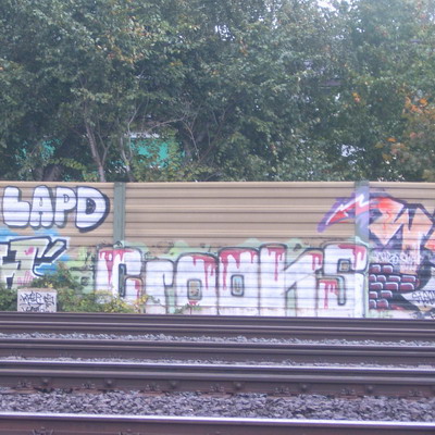 Graffiti and street art from a photo tour in Bremen including colourful sprayed tags and top-to-bottoms.